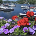 Sunapee Harbor and flowers