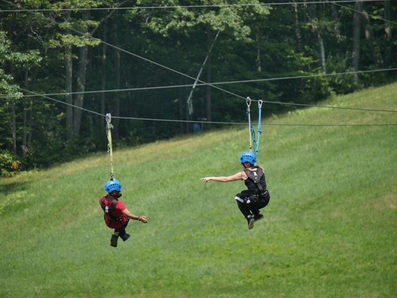 Zipline at Mt. Sunapee