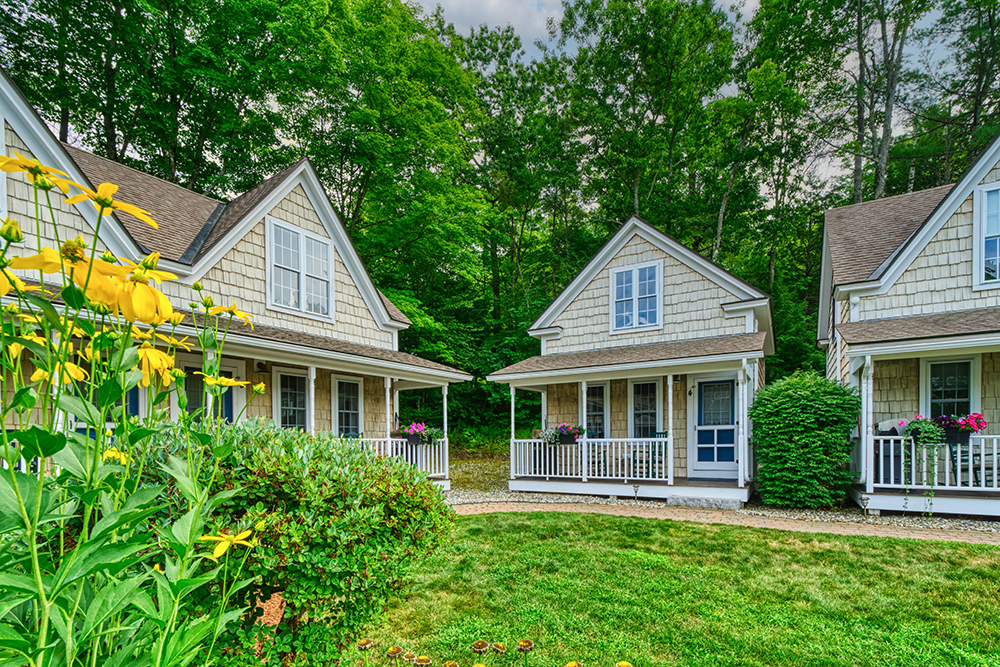 Cottage 4 exterior from garden